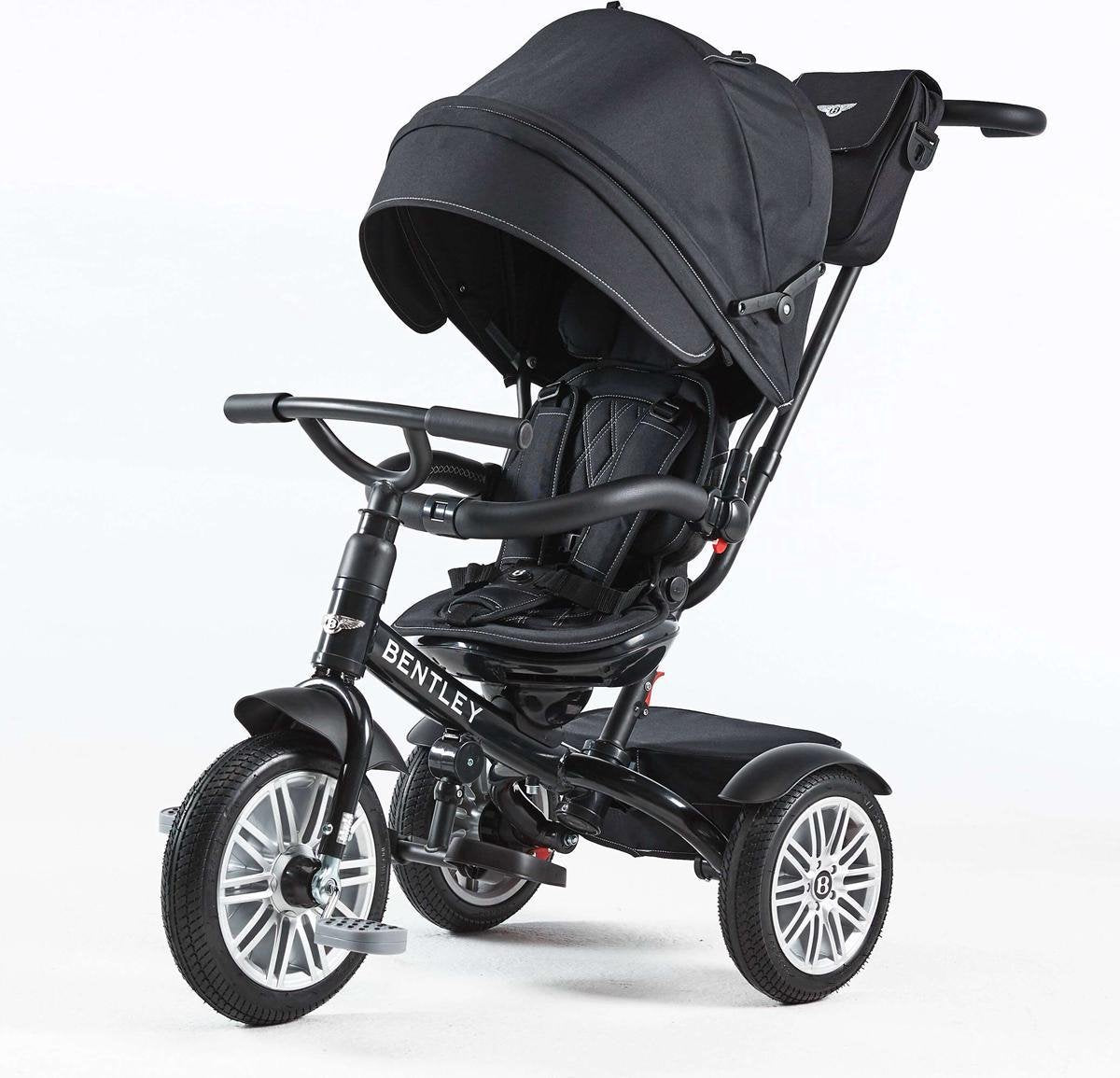 Bentley Tricycle 6 in 1 Driewieler en Buggy - Onyx Black