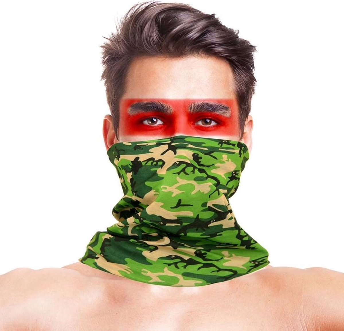 Airsoft – paintball / buitensport gezichtsbedekking Groen Camouflage (31285)