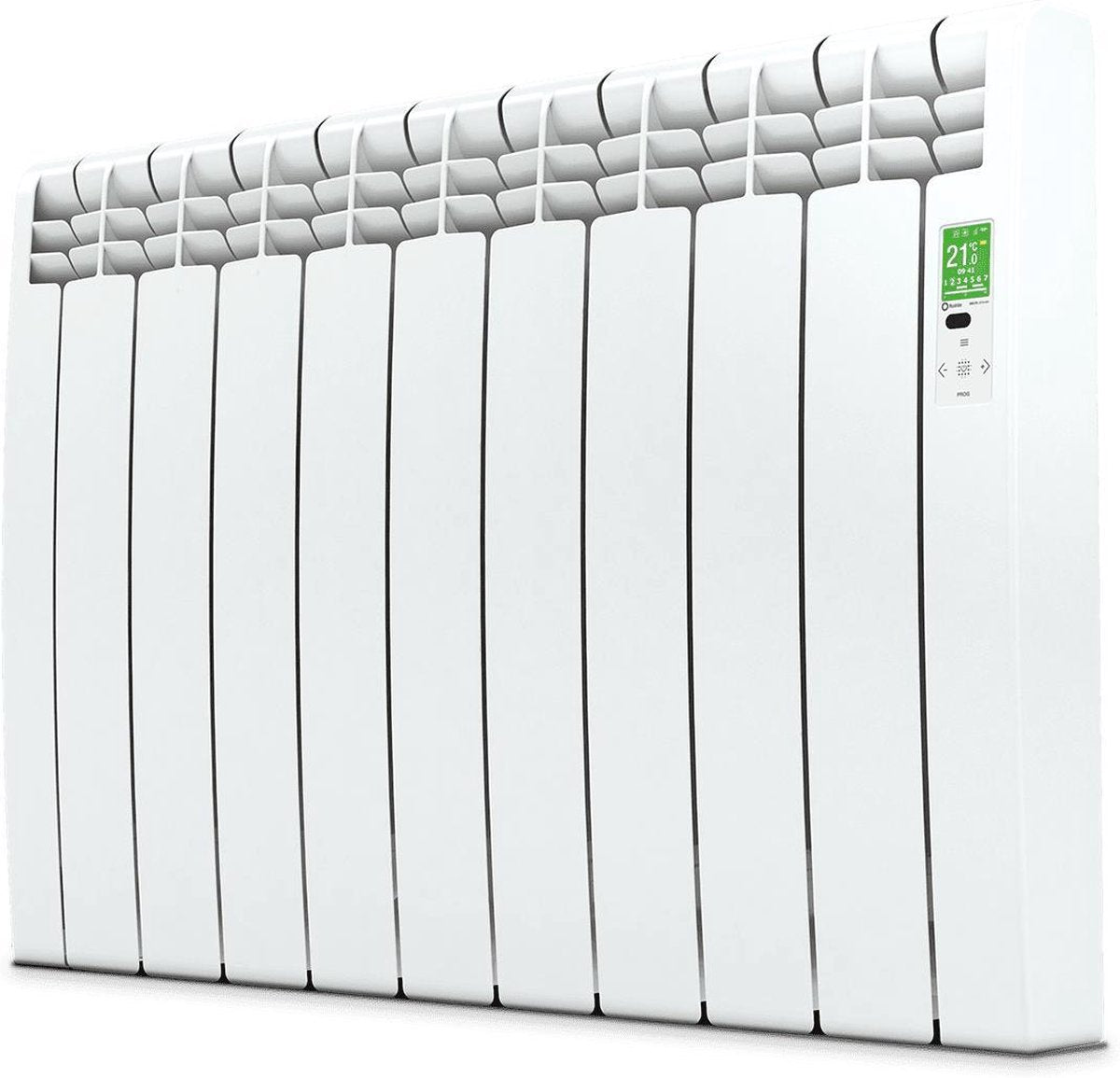 Elektrische Radiator Wifi Wit (RAL 9016) - Smartcontrol via app - Energiebesparende functies - Laag verbruik - Realtime consumptie - 9 elementen - 990 W - Zuinigste Radiator