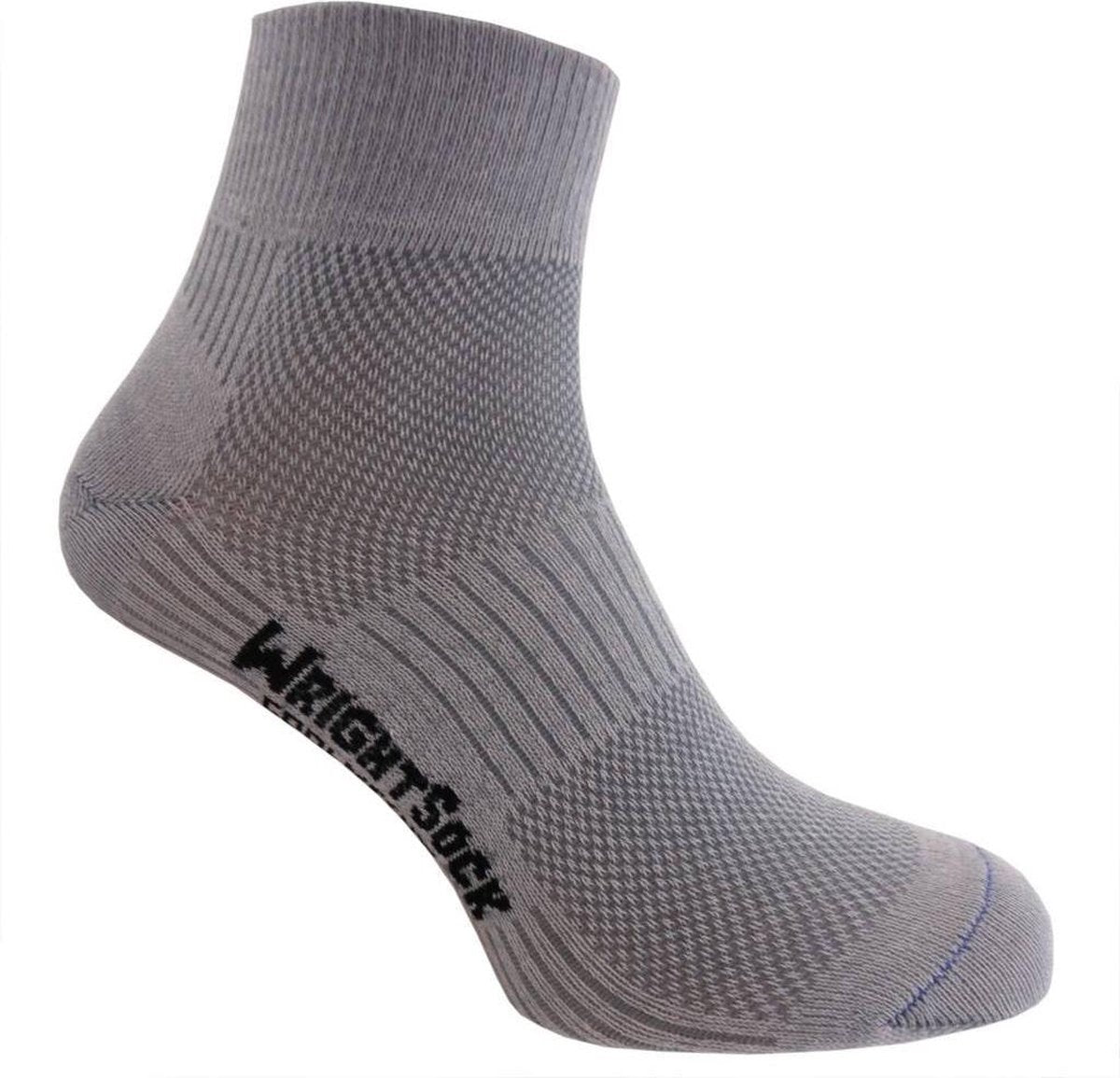 Wrightsock Coolmesh Quarter - Licht Grijs - L (41