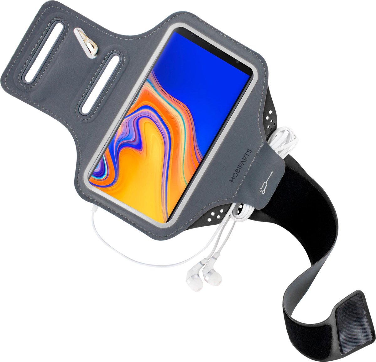 Mobiparts Comfort Fit Sport Armband Samsung Galaxy J6 Plus (2018) Black