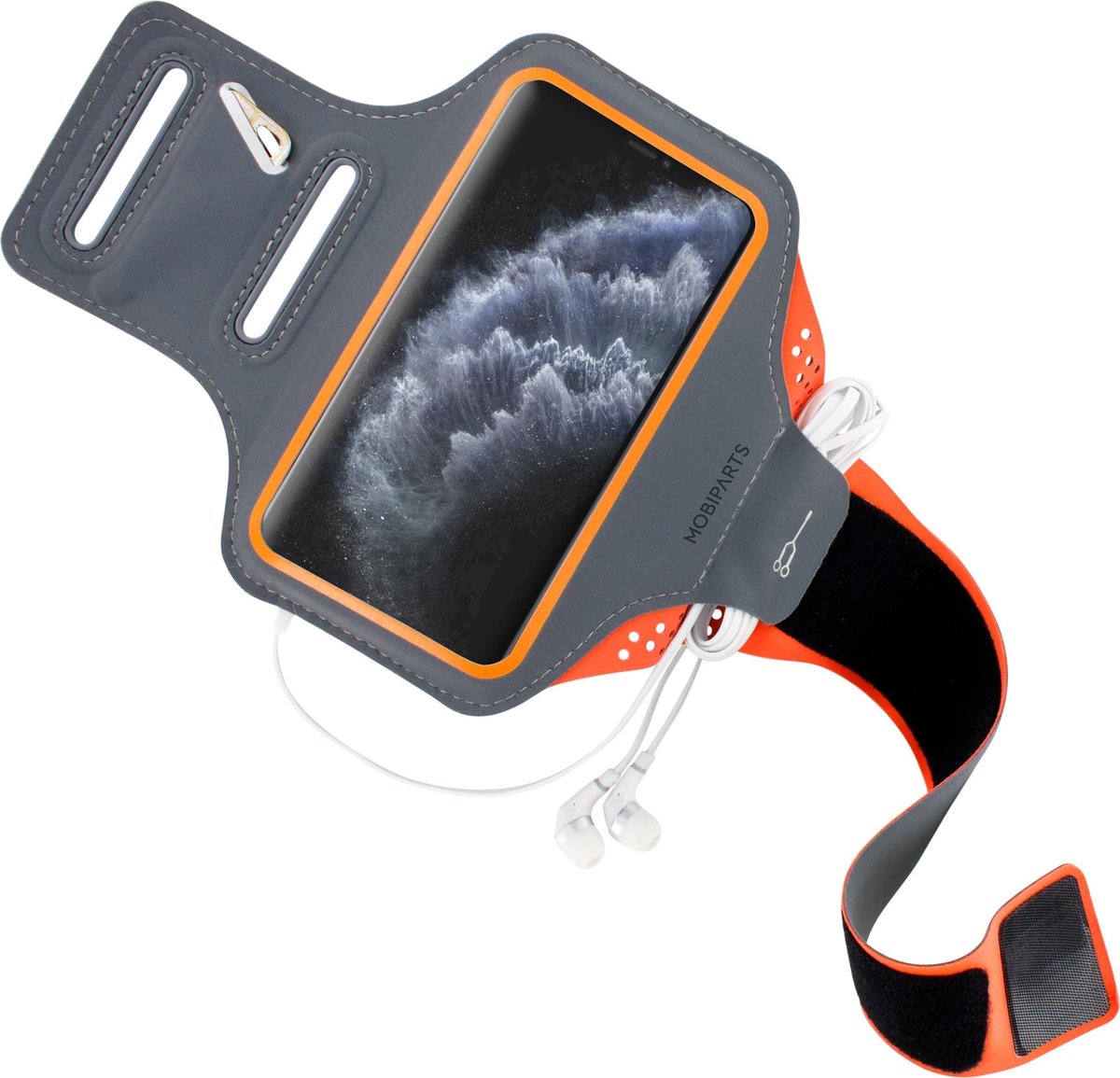 Mobiparts Comfort Fit Sport Armband Apple iPhone 11 Pro Oranje