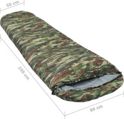 2 camouflage slaapzakken - kamperen - camping - lichtgewicht - slaapzak - professioneel - set van 2
