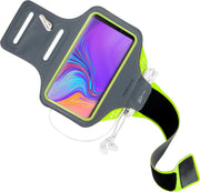 Mobiparts Comfort Fit Sport Armband Samsung Galaxy A9 (2018) Neon Green
