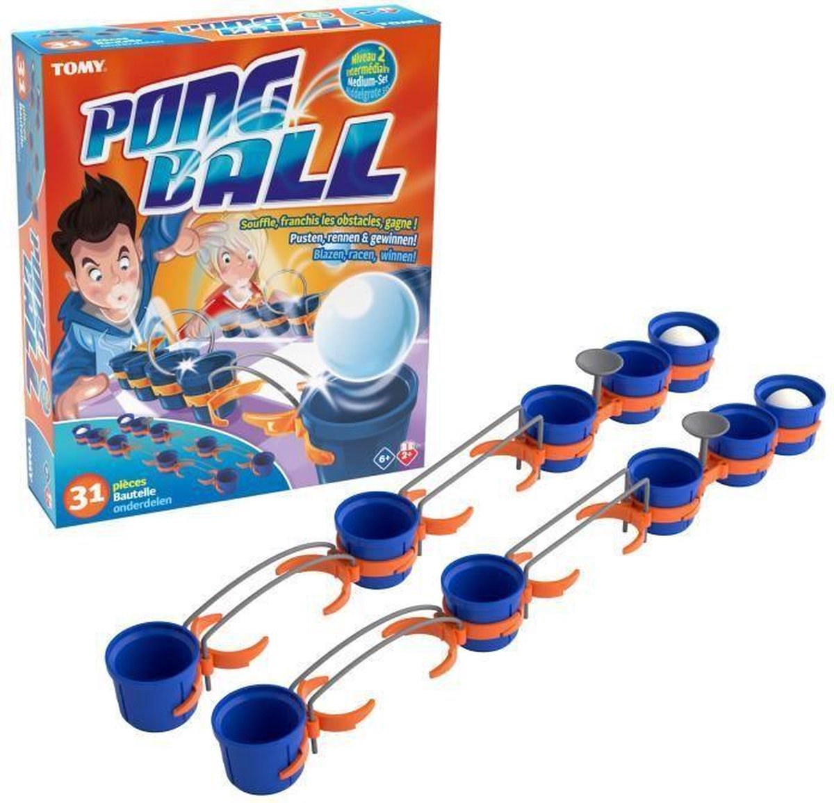 TOMY Pongbal - Gemiddeld - 31 stuks