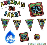 Abraham verjaardag versiering pakket