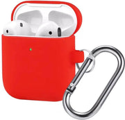 AirPods Hoesje - Siliconen Case - Airpods 1/2 Hoesje - Rood - Red