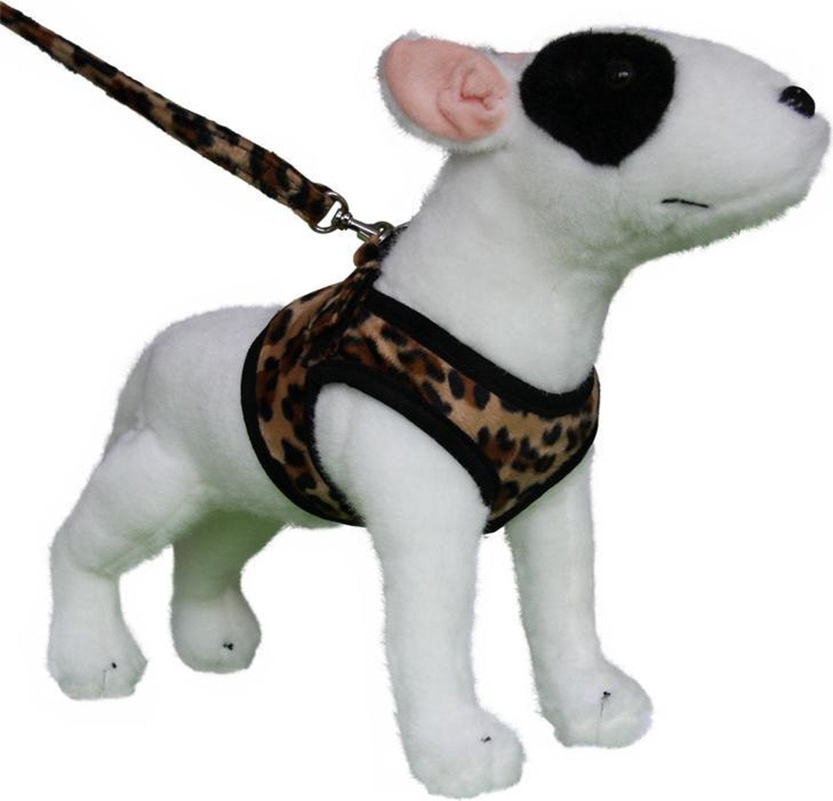 T-Harness hondentuig Leopard Brown. Maat: L 58–78 cm voor middelgrote honden