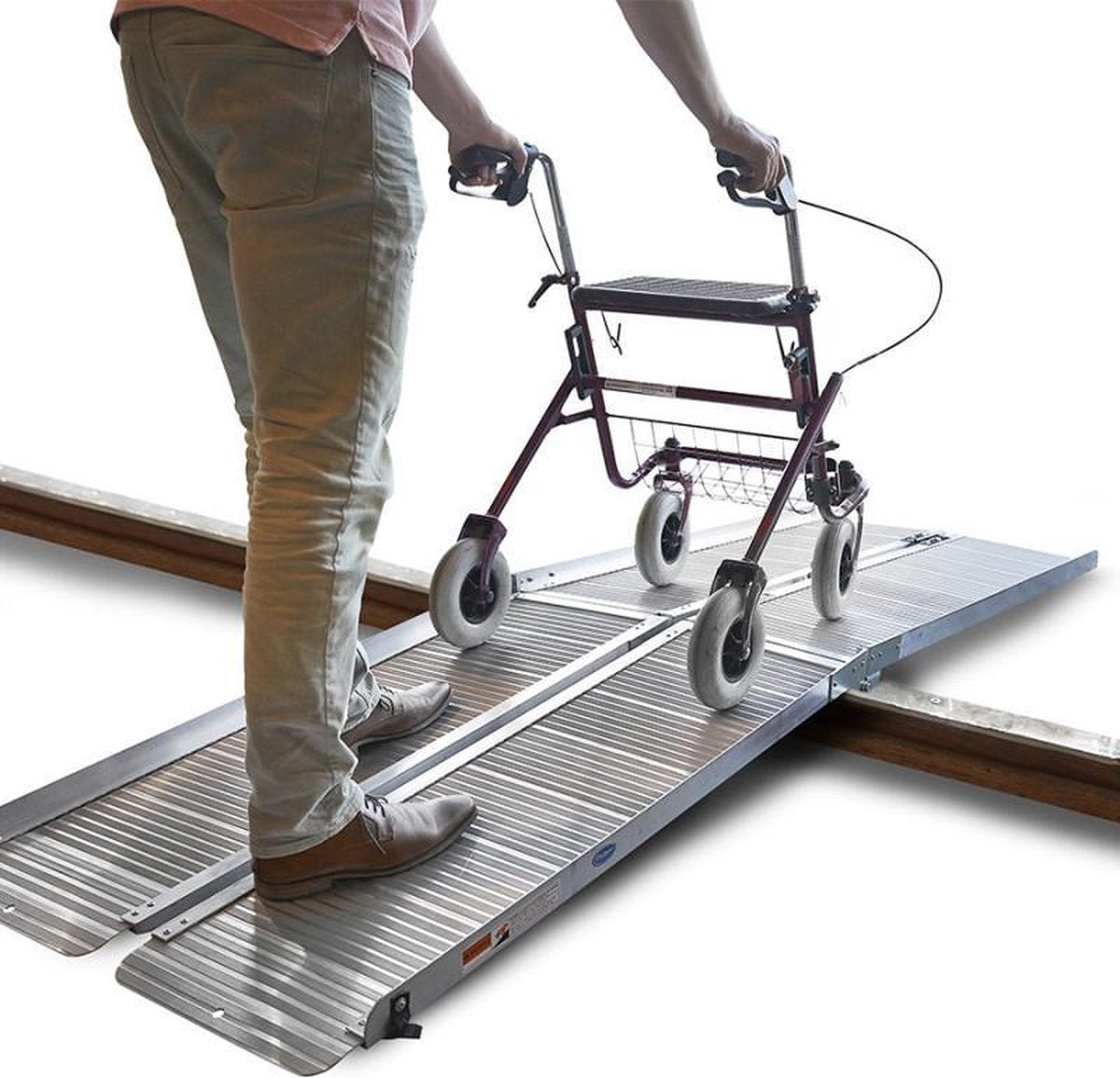 Datona® Oprijplaat rolstoel 300 cm opvouwbaar