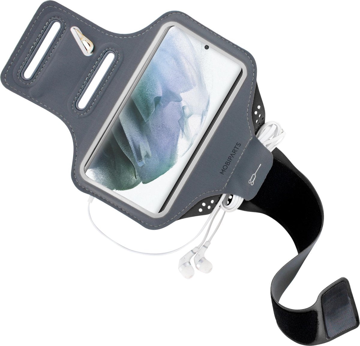Mobiparts Comfort Fit Sport Armband Samsung Galaxy S21 Black