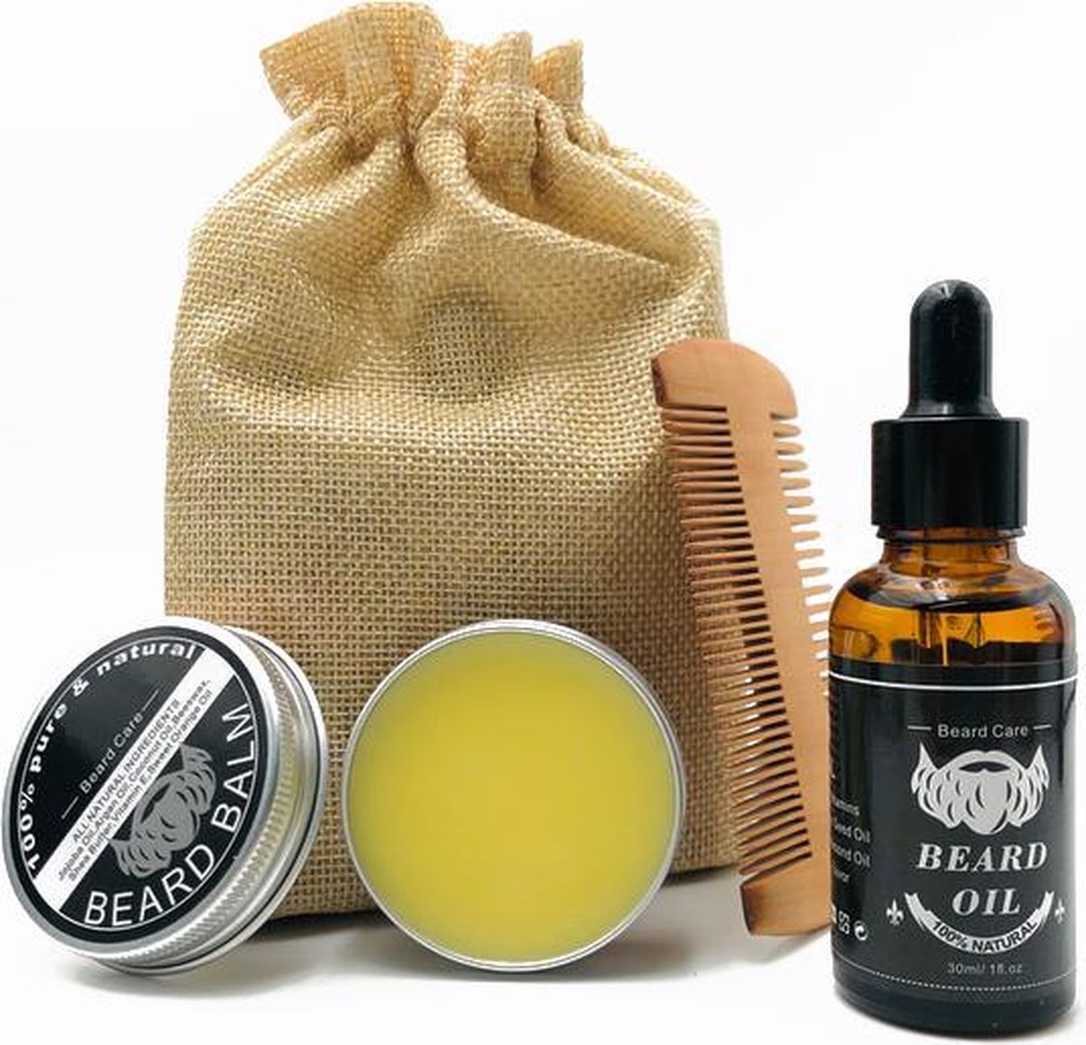 Baardverzorging geschenkset | Baardgroei kit | Mannen baard verzorging | Vaderdag