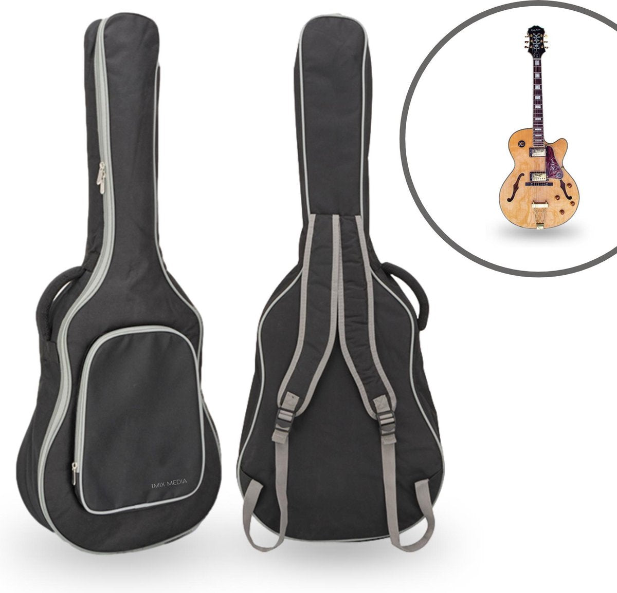Gitaartas - Gitaarhoes - Gitaarzak - Beschermhoes gitaar -  Guitar bag - Gigbag - Gitaar accessoires - Gitaartas akoestische gitaar - Klassieke gitaar - Spaanse gitaar - Gitaarhoezen
