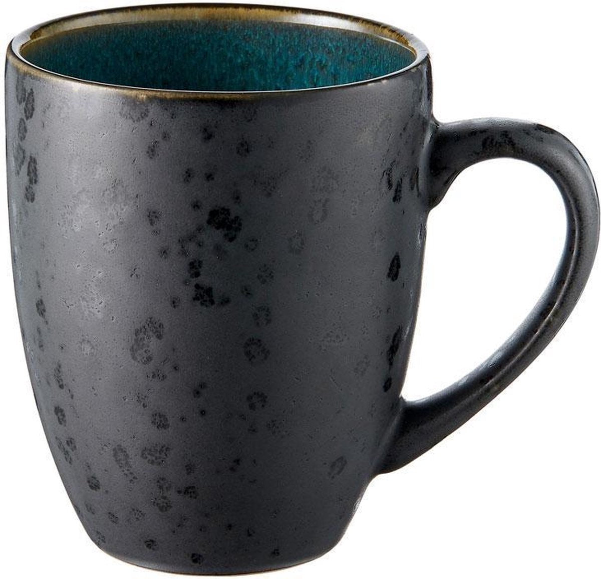 Bitz - Mug 30cl w. handle black/green