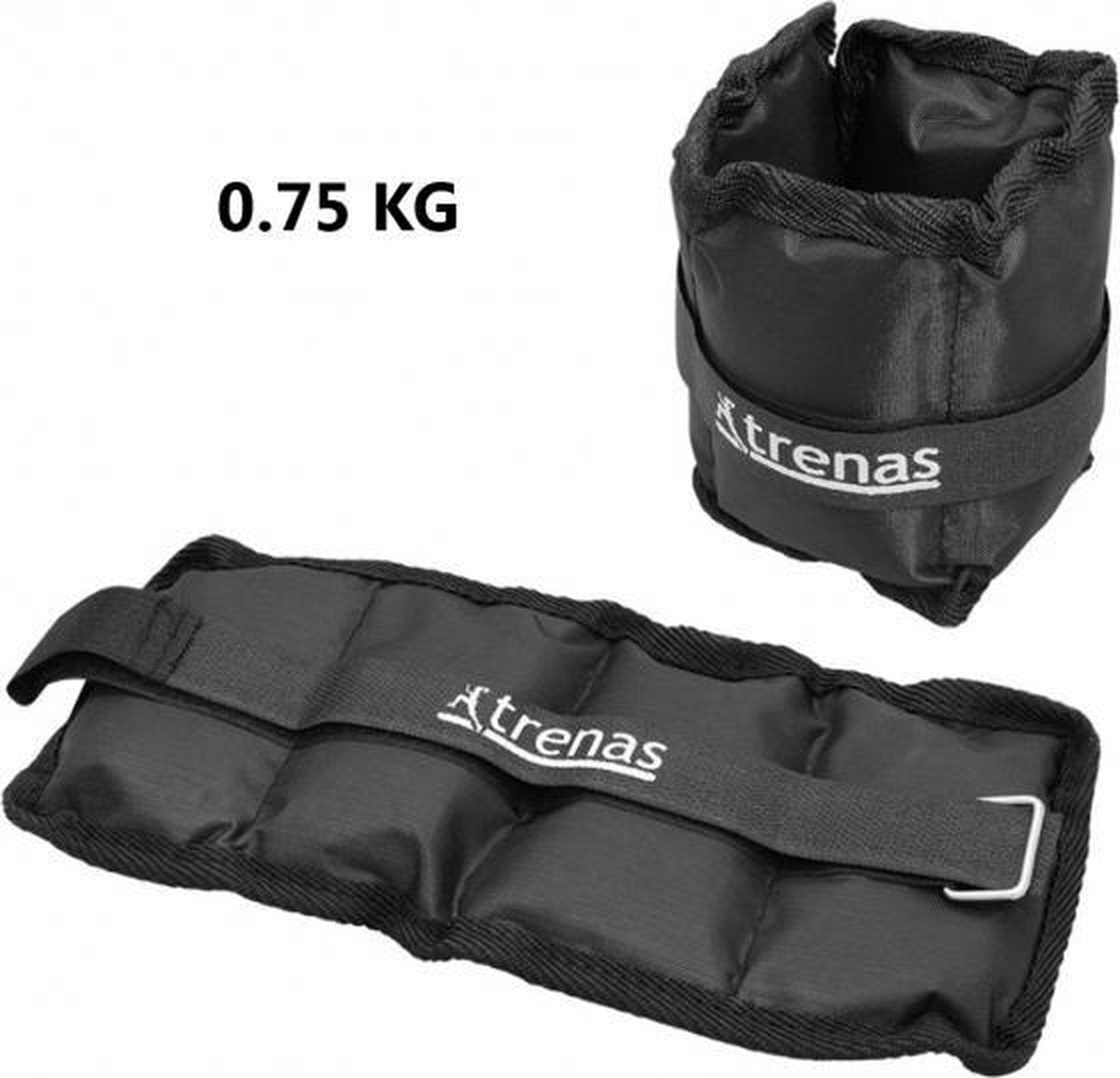 Trenas - Manchetten - Enkel - Polsgewichten set 1.5 kg - 2x 0.75 kg - Zwart