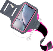 Mobiparts Comfort Fit Sport Armband Apple iPhone XR Sporthoesje Roze