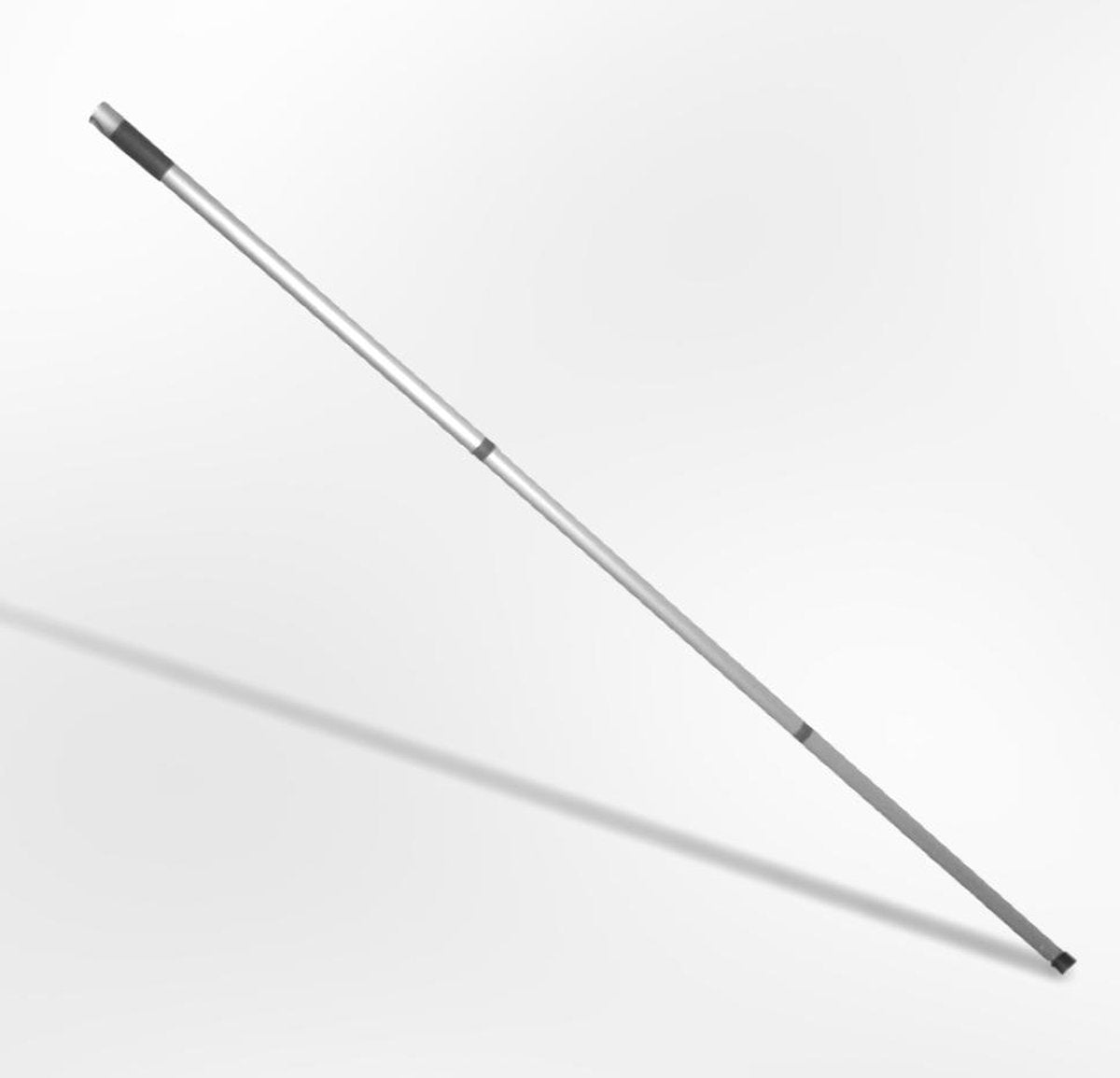 Bezemsteel met Franse tapdraad 3-delig- 130 cm