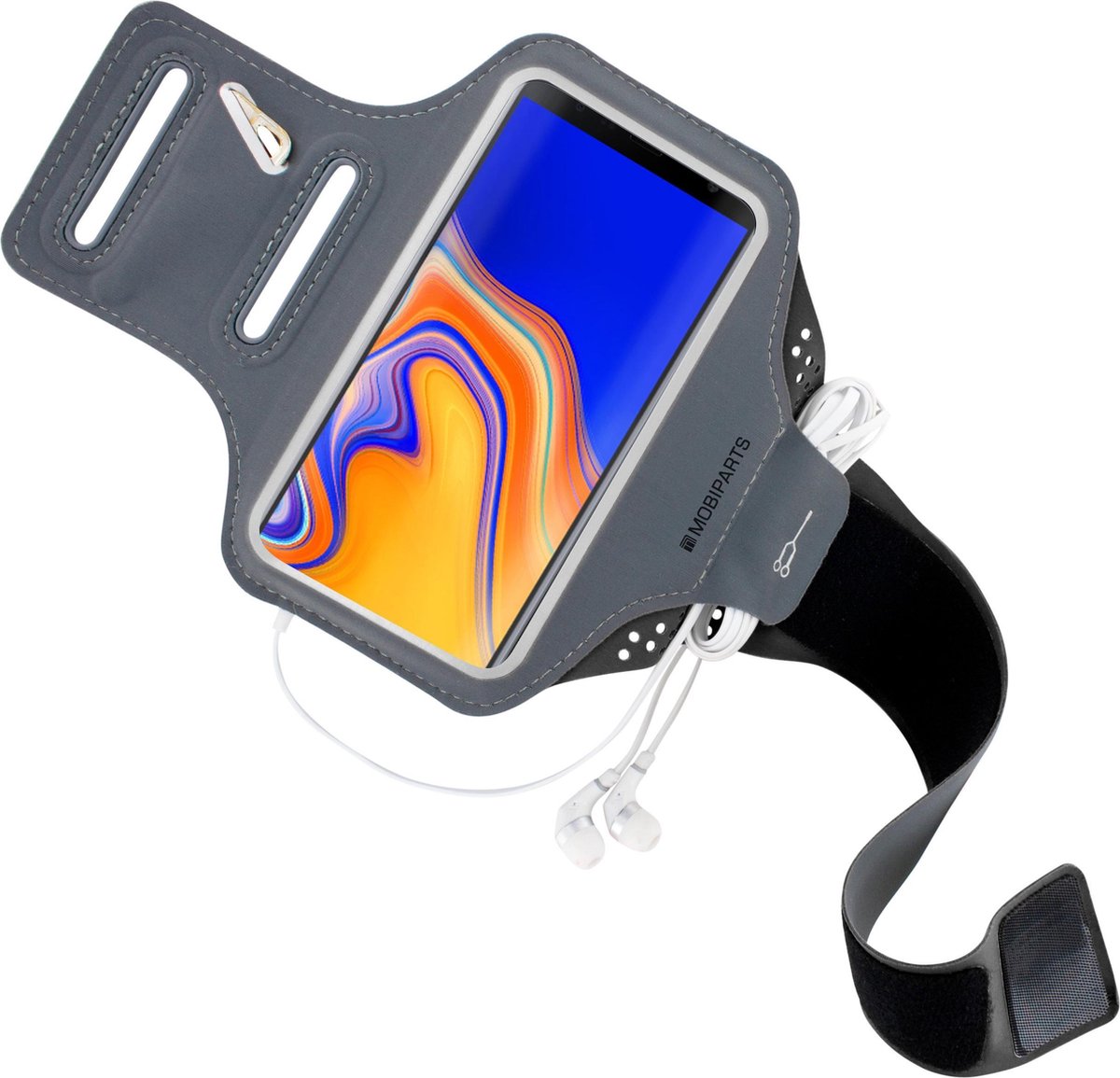 Mobiparts Comfort Fit Sport Armband Samsung Galaxy J4 Plus (2018) Black