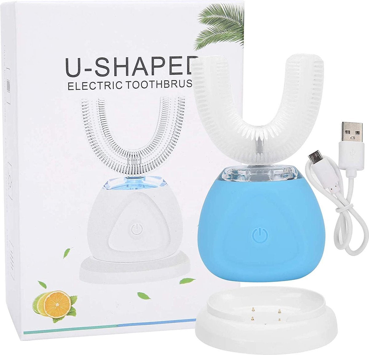 Elektrische Tandenborstel | U-Brush | 3 Versnellingen | USB Oplaadbaar | Handsfree Tandenpoetsen