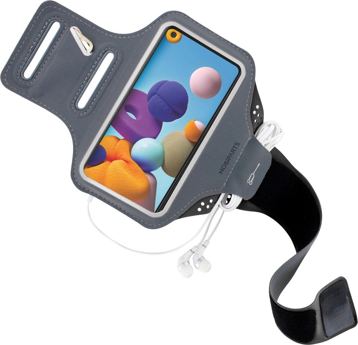 Mobiparts Comfort Fit Sport Armband Samsung Galaxy A21s (2020) Black