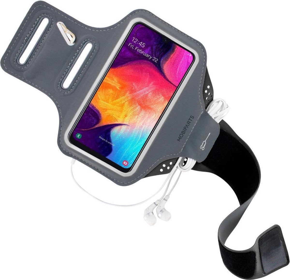 Mobiparts Comfort Fit Sport Armband Samsung Galaxy A40 Zwart