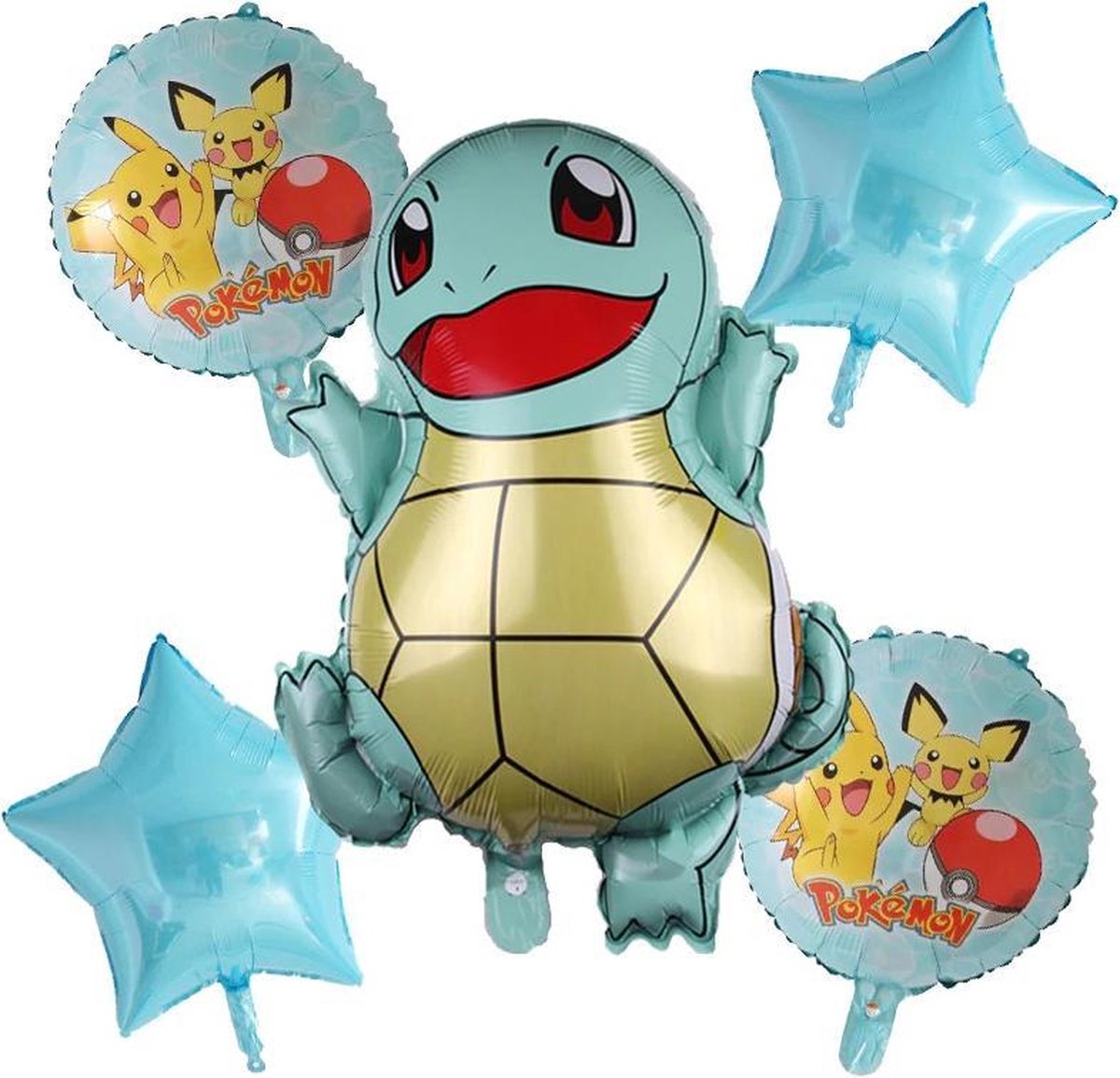Ballonpakket 'Squirtle Pokemon' 5 stuks (92161)