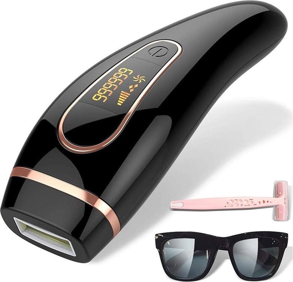 Beautyloves® IPL Ontharingsapparaat - IPL Ontharing - IPL Laserontharing - IPL lichtontharing - inclusief Veiligheidsbril en Scheermesje