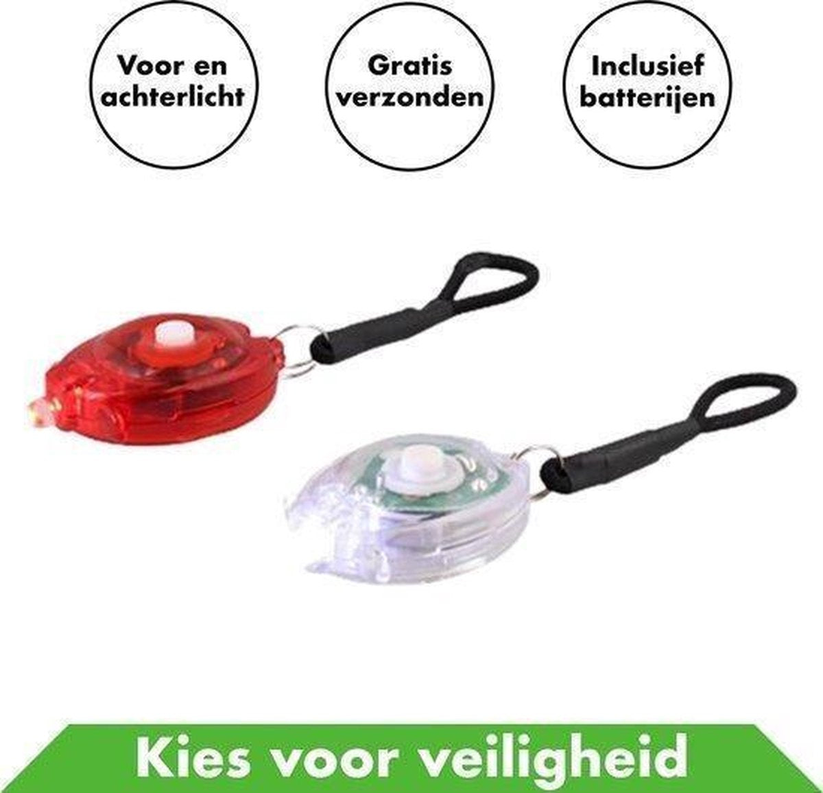 LS - Mini LED Lampen | Mini LED Lights | Mini LED Lampjes | Fiets | Wandelen voor de veiligheid
