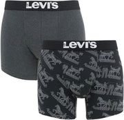 Levi Onderbroek - Mannen - donkergrijs/zwart/wit
