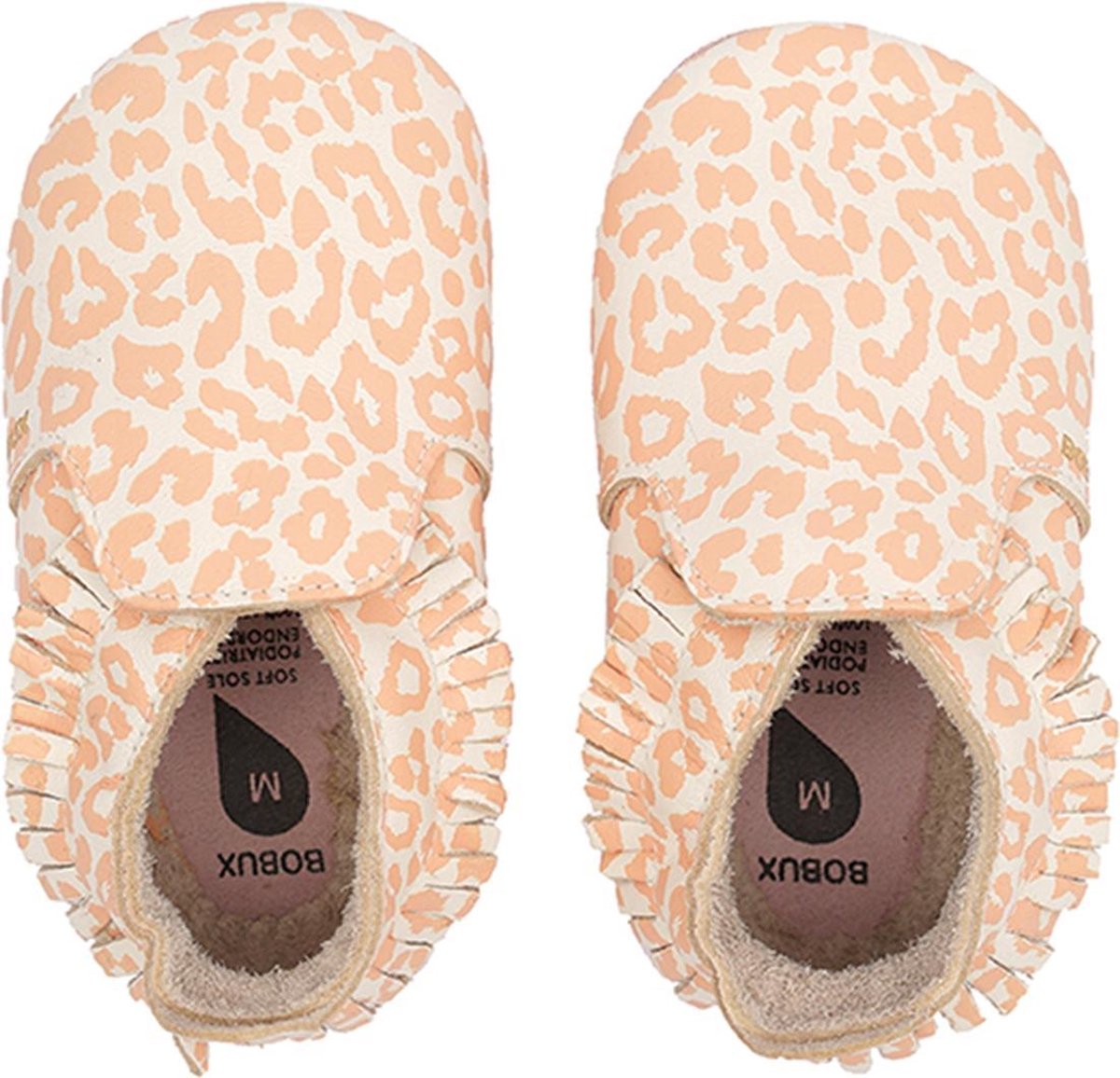 Bobux - Soft Soles - Leopard Print Vanilla - L