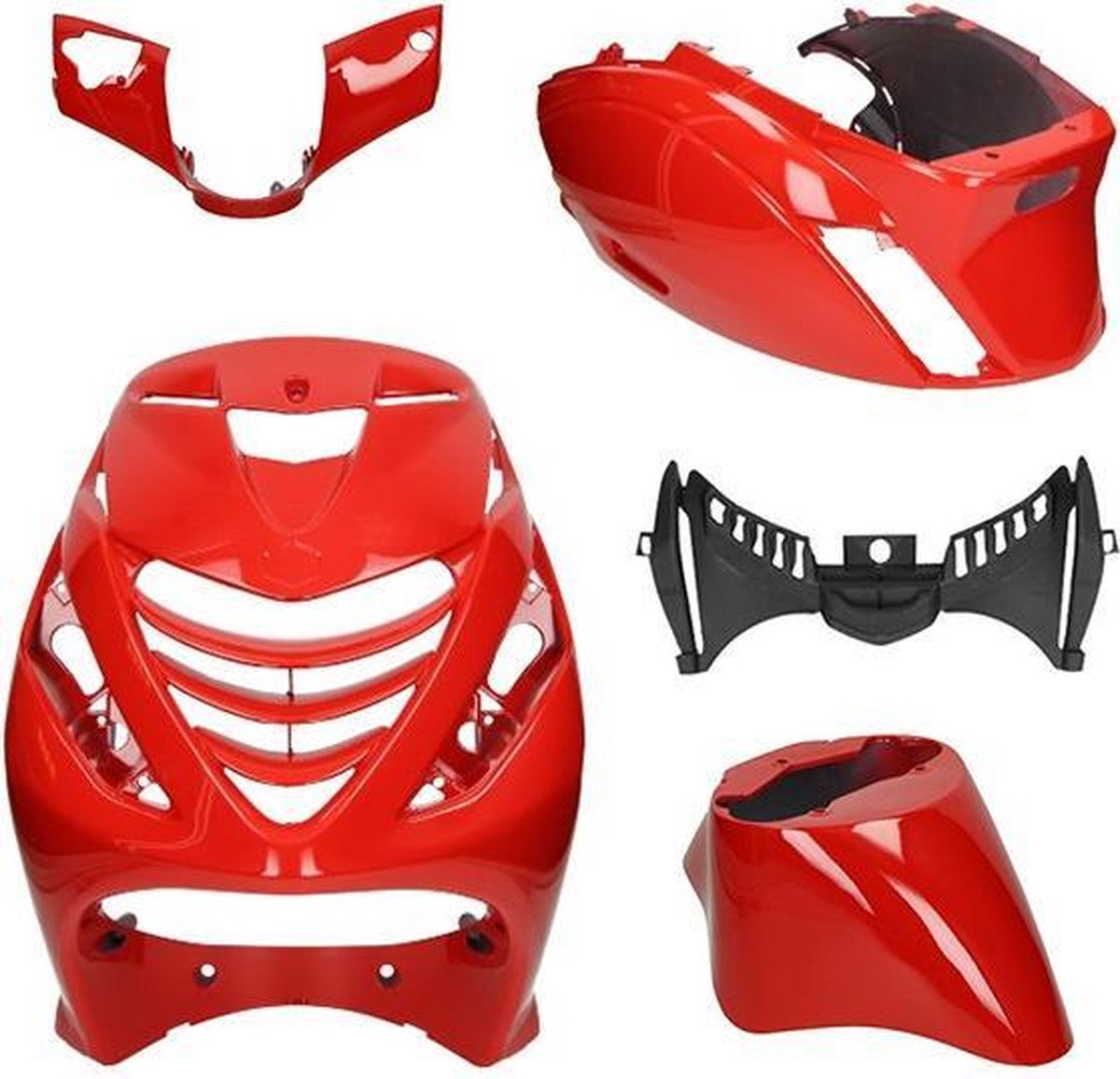Kappenset Piaggio Zip Sp Ferrari glans rood DMP 5-delig