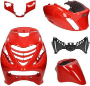 Kappenset Piaggio Zip Sp Ferrari glans rood DMP 5-delig
