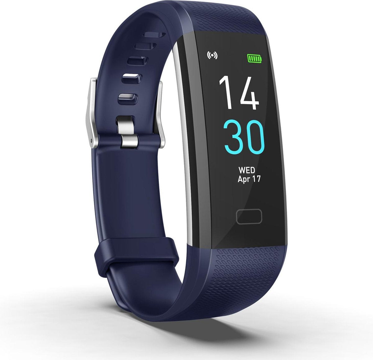 Stappenteller - Blauw - Temperatuurmeter - Activity Tracker - Hartslagmeter - Bloeddrukmeter - Smartwatch  - Horloge - Heren - Dames