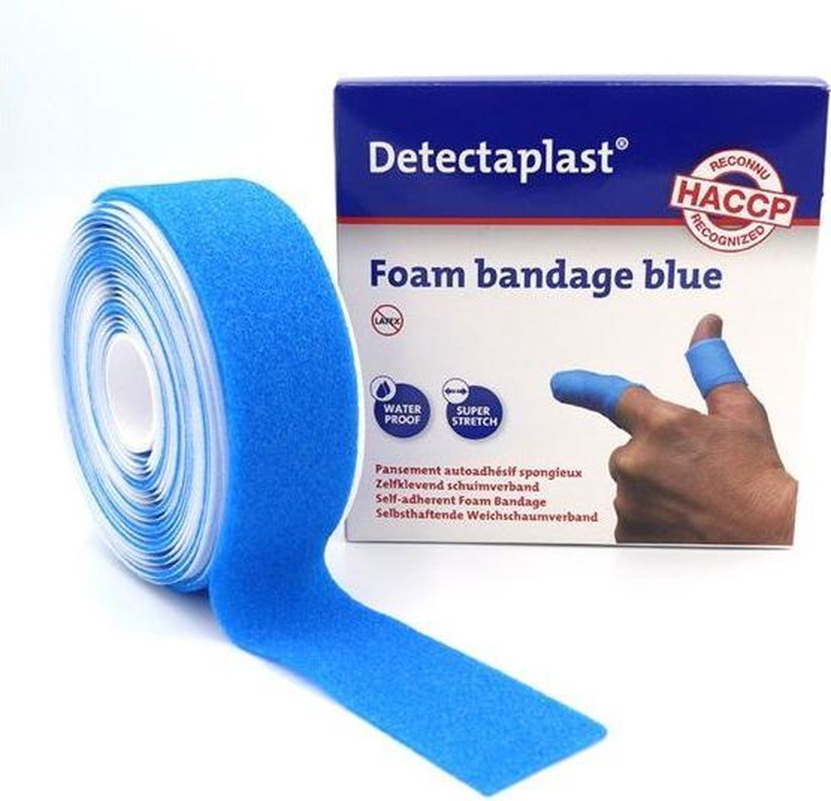 Zelfklevend schuimverband - Blauw - pleister - 6 x 450 cm
