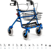 Rollator Vermeiren Classic - Robuust model - Blauw