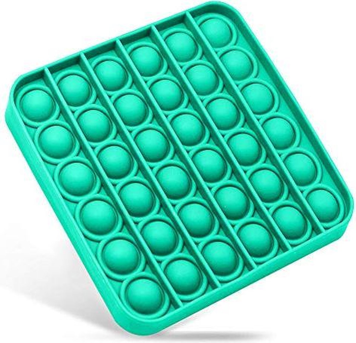 Pop Bubble - Pop it fidget toy - Groen - vierkant vorm - Speeltje - Tiktok