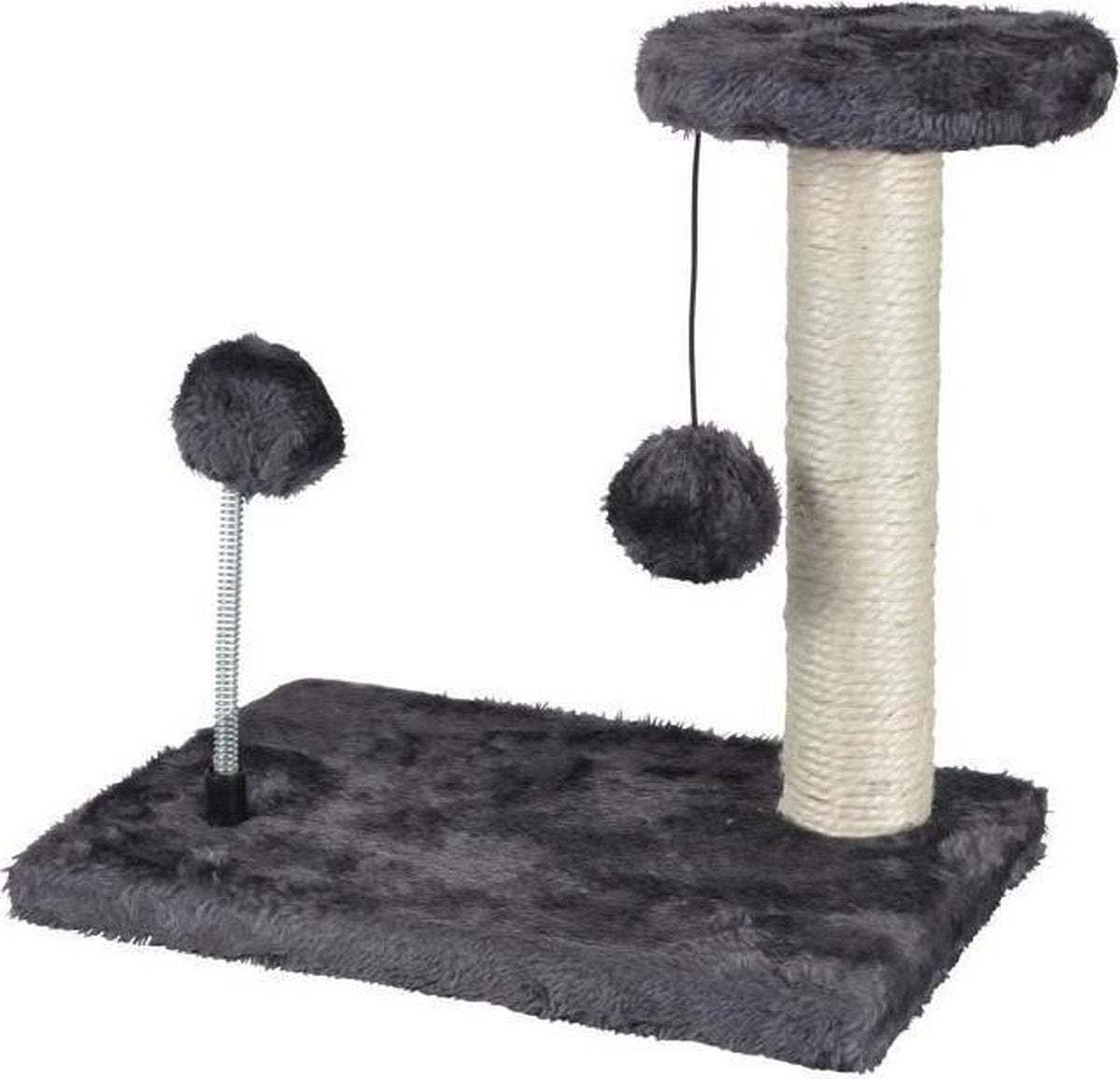 Boom heeft kitten - L20xP30xH28 cm - Grijs