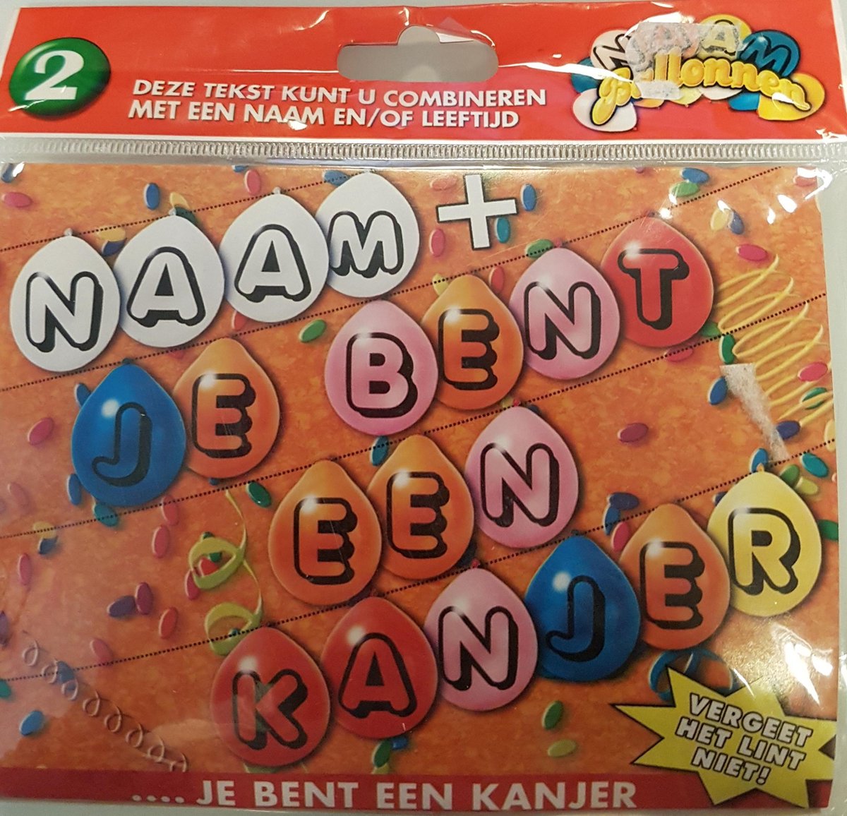 ballonnen je bent een kanjer