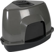 Cat house prism 60 m zen series Donkergrijs 38x56x40cm