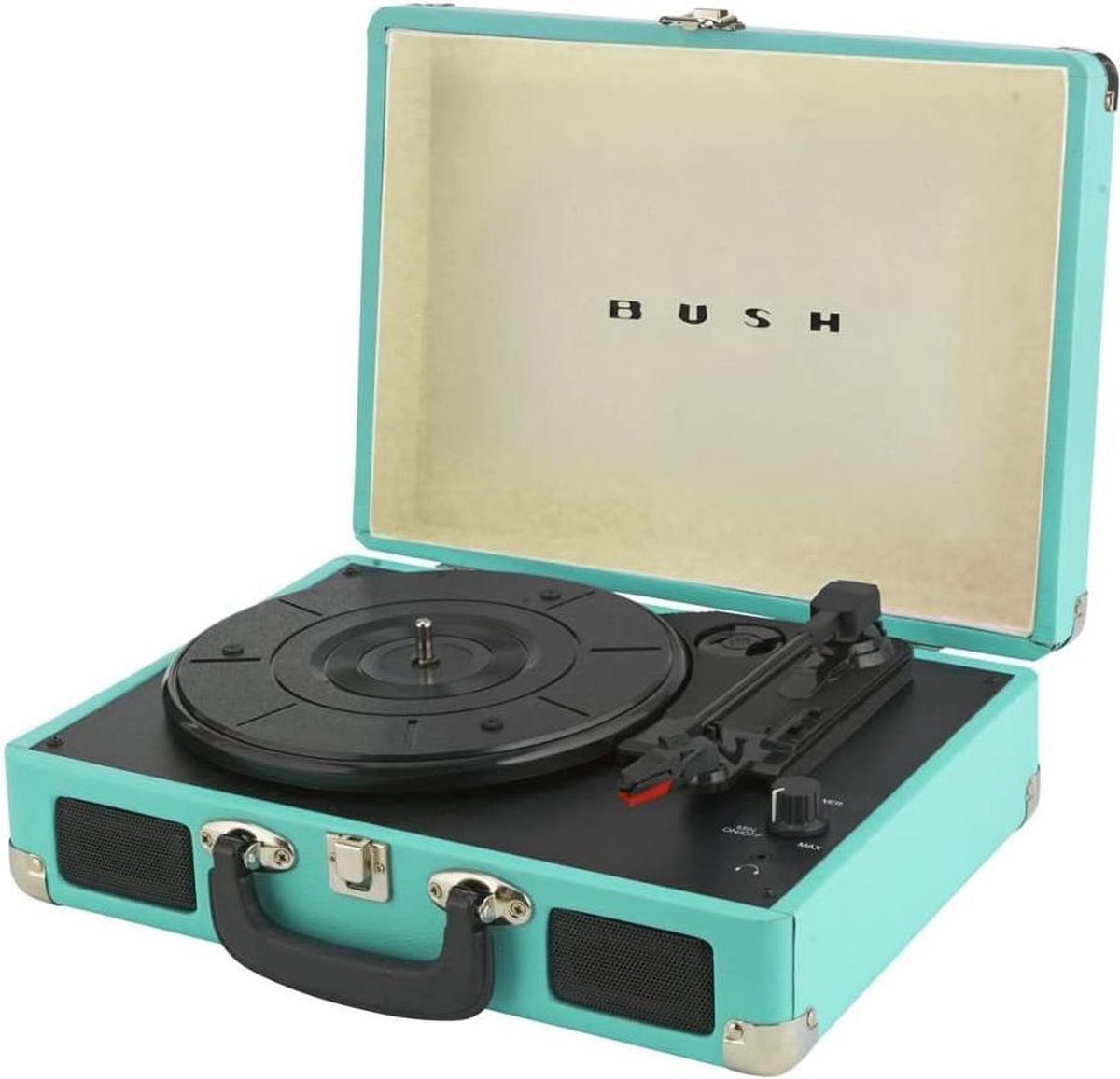 Bush Classic Retro Draagbare Koffer Platenspeler - Blauw