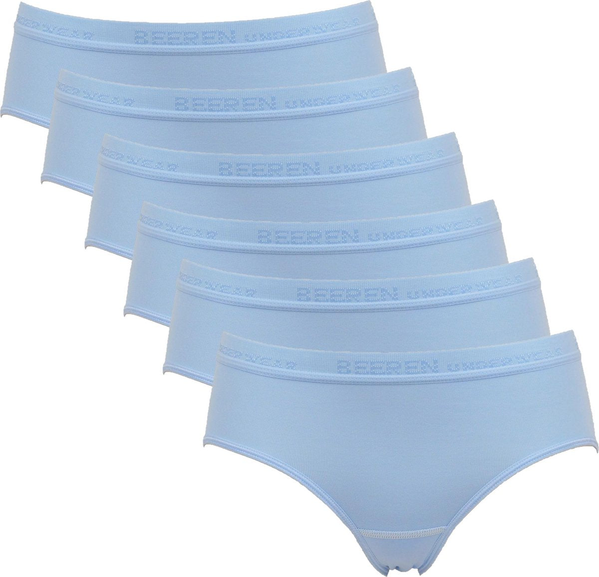 6-Pack Dames heupslips Beeren Young (Tactel) Bleu maat XL