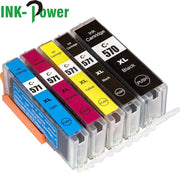 Inktcartridges voor Canon 570/571  - Multipack van 5 stuks - PGI 570 XXL + CLI 571 XL - Voor Printers: MG5750 - MG5751 - MG5752 - MG5753 - MG6850 - MG6851 - MG6852 - MG6853 - MG7750 - MG7751 - MG7752 - MG7753 - TS5050 - TS5051 - TS5053 - TS5055