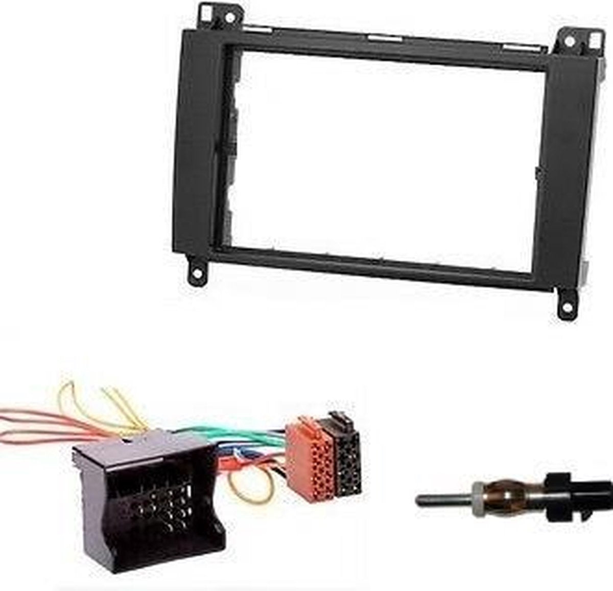 Mercedes vito sprinter 2-din inbouwframe met kabel en antenne kit frame autoradio