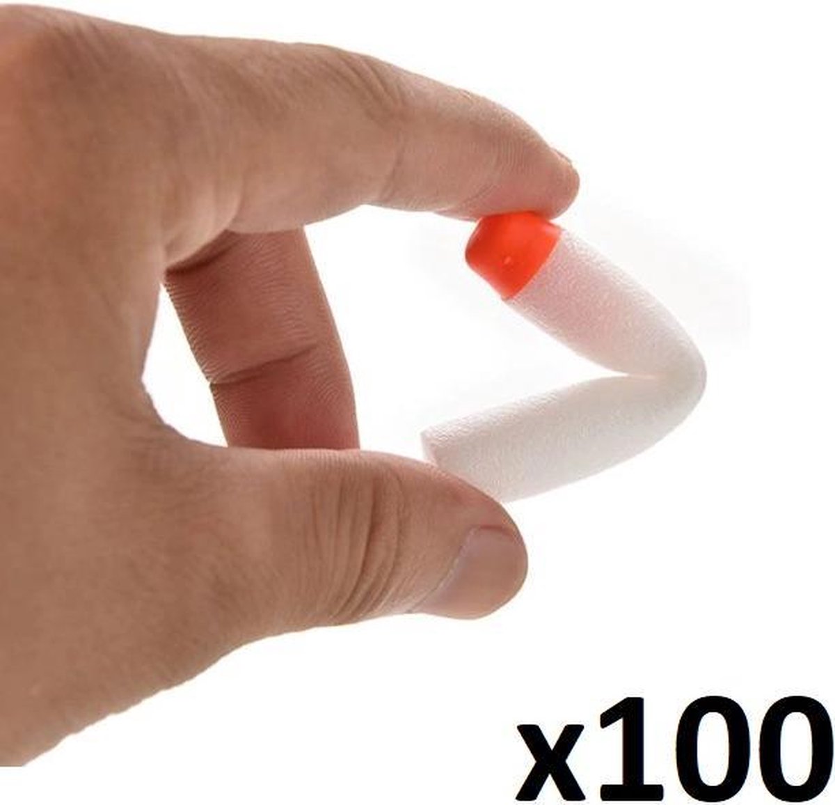 100 Glow in the Dark pijltjes geschikt voor NERF  - Pijlen - Bullets - Kogel - Foam - Schuim - Speelgoedblasters