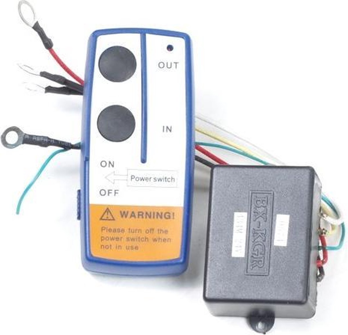 Draadloze bediening voor 24V lier.