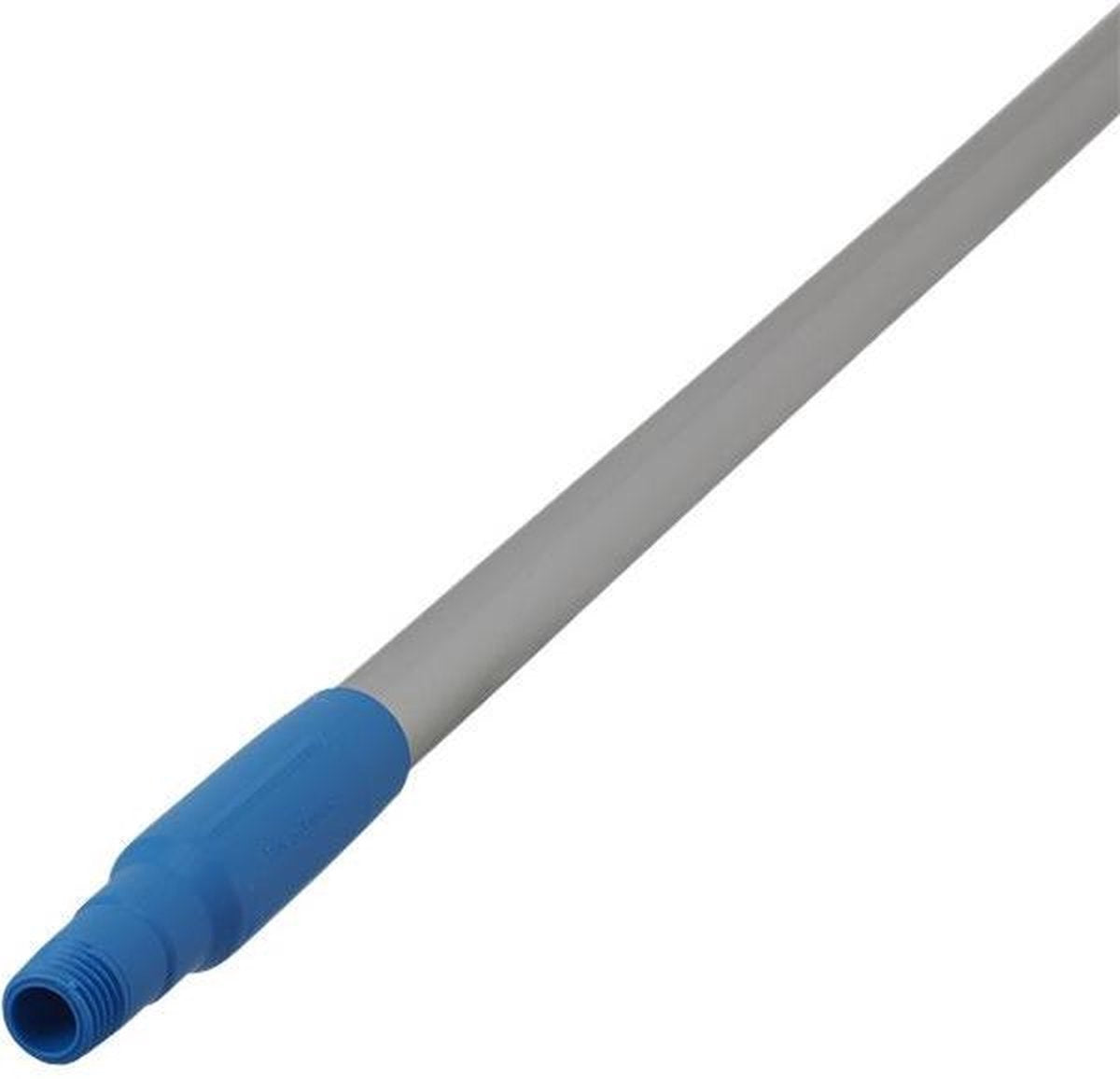 Vikan Hygiene 2958-3 steel 130cm blauw aluminium met schroefdraad