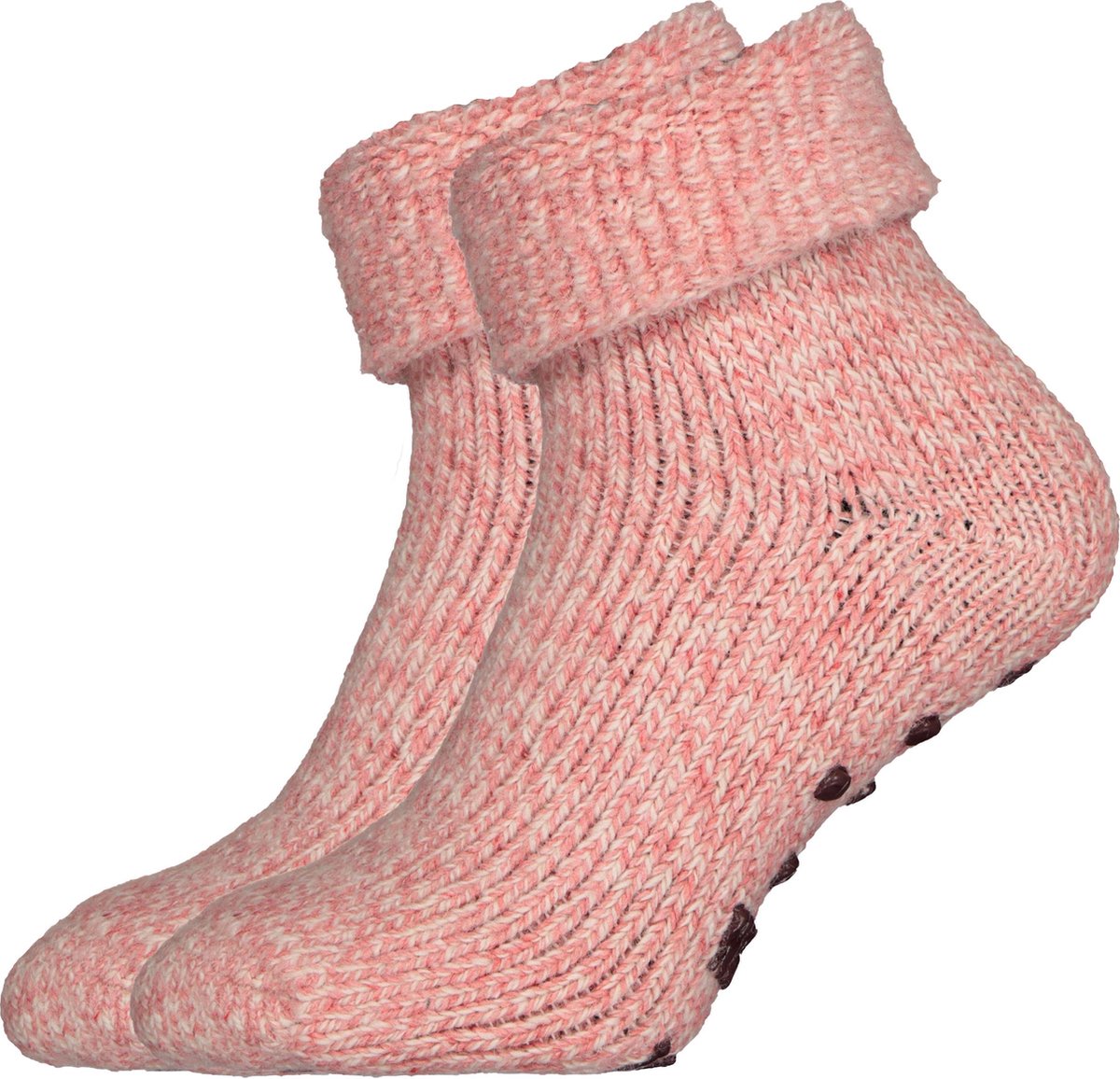 Homepads huissokken wol - roze -  Maat: 39-42