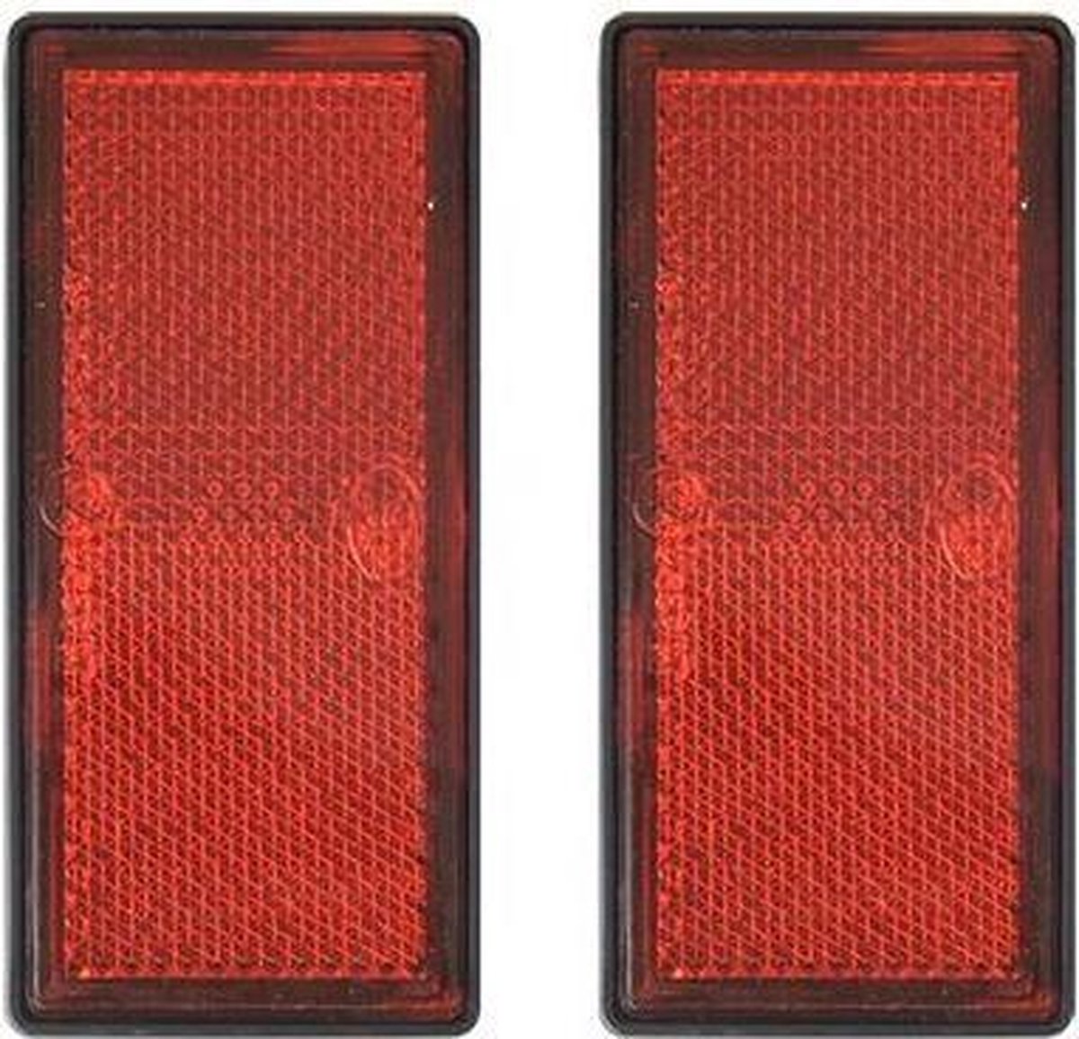 Proplus Reflectoren Met Grondplaat 85x39mm Zelfklevend Rood 2st. In Blister