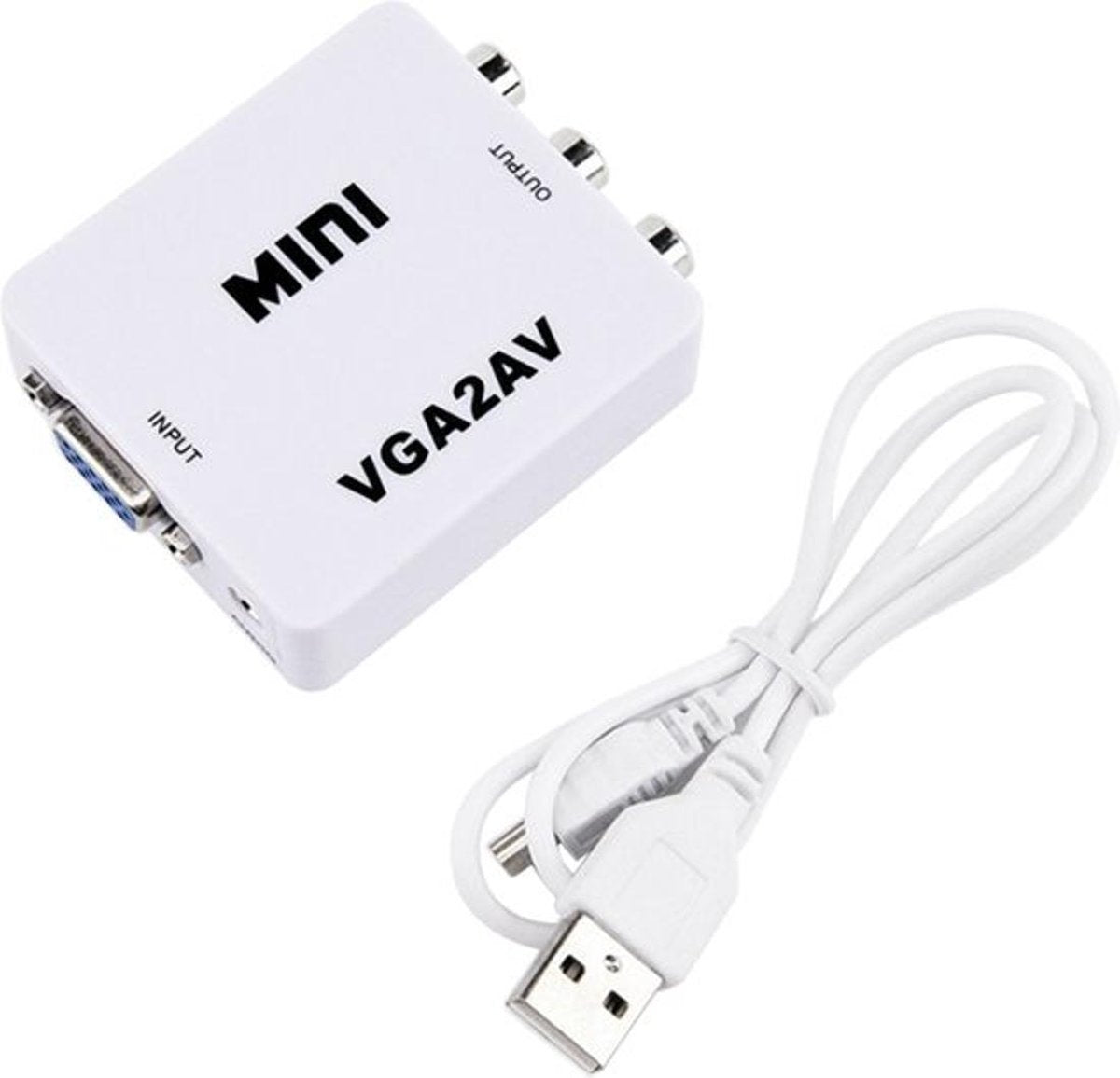 Garpex® VGA naar AV Converter Wit