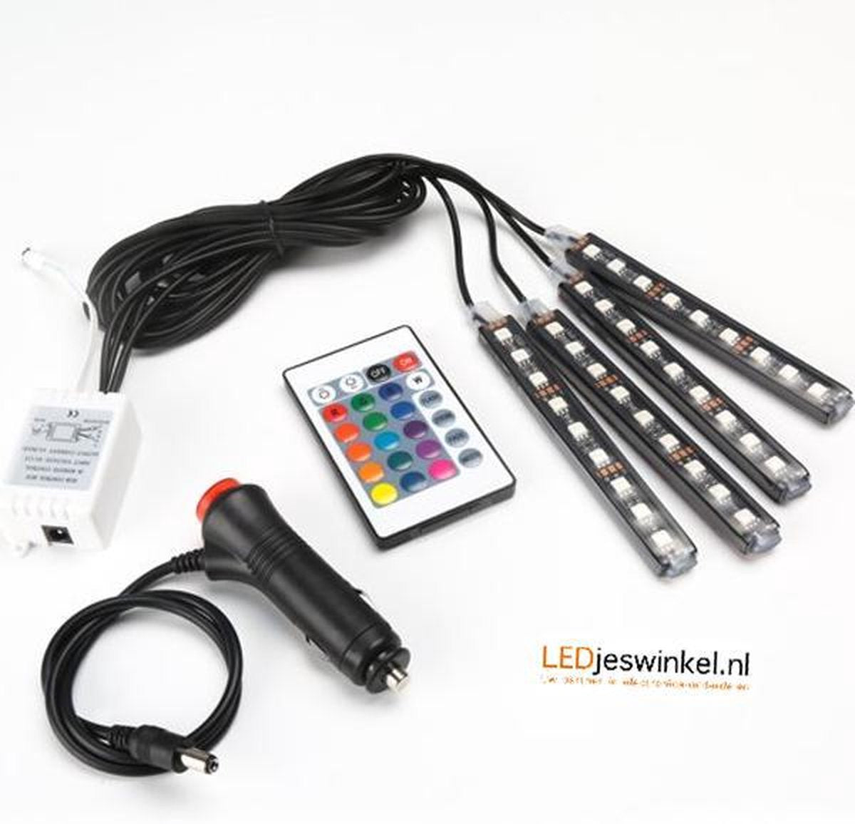 Sheeps Auto LED RGB interieur strip - Voertuigverlichting - 4 stuks
