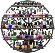 Confibel Nagellak Houder - Nagellak Flesjes Organizer - Essentiële Oliën Organizer - Rek voor Flesjes - Wanddecoratie - Zwart